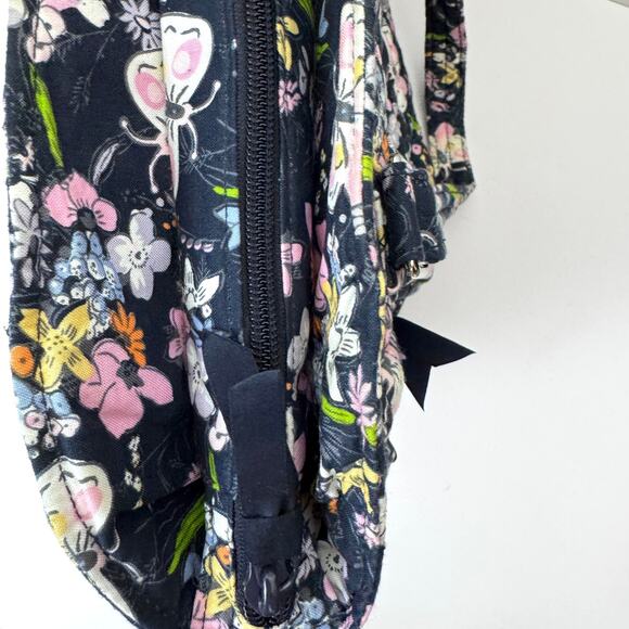 Vera Bradley Womens Bloom Boom Glenna Satchel Handbag Quilted Navy Blue - Picture 5 of 11